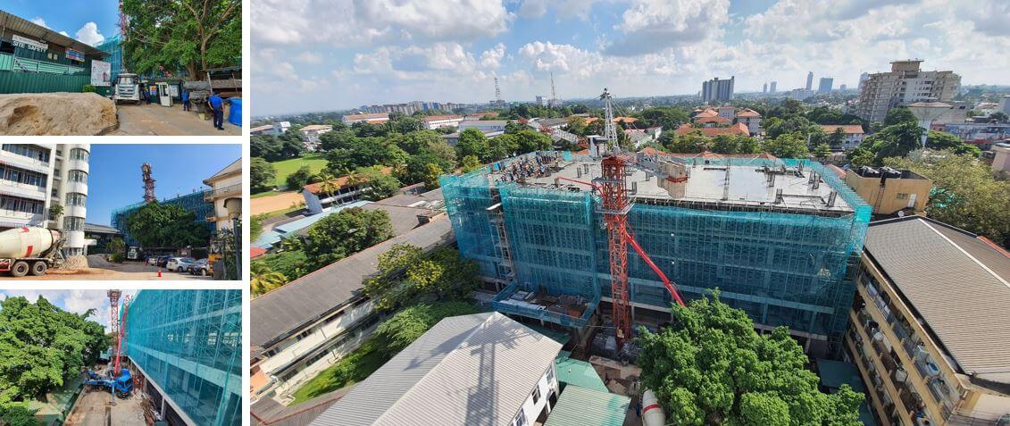 Fifth floor slab